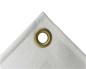 Preview: 3,41 x 1,76 m, Bauzaunplane / Sichtschutzplane, Farbe: WEISS