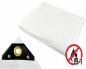 Preview: PVC-Abdeckplane ca. 650 g/m², schwer entflammbar B1, Farbe: Weiß, 4 x 6 m