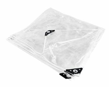 PVC Plane Transparent, Randverstärkt, geöst , verschiedene Größen