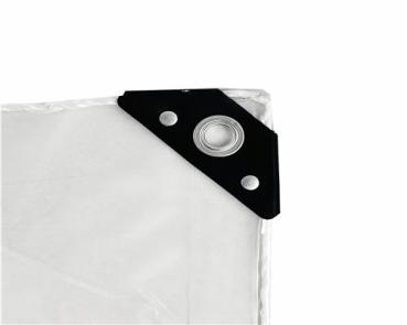 PVC Plane Transparent, Randverstärkt, geöst , verschiedene Größen