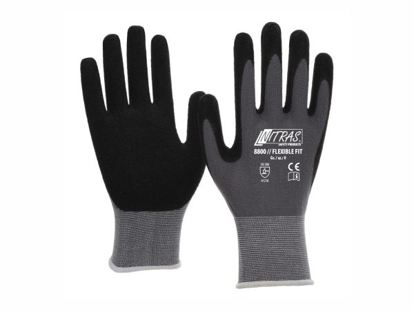 Schutzhandschuhe Nitras FLEXIBLE FIT 8800, (12 Stück)