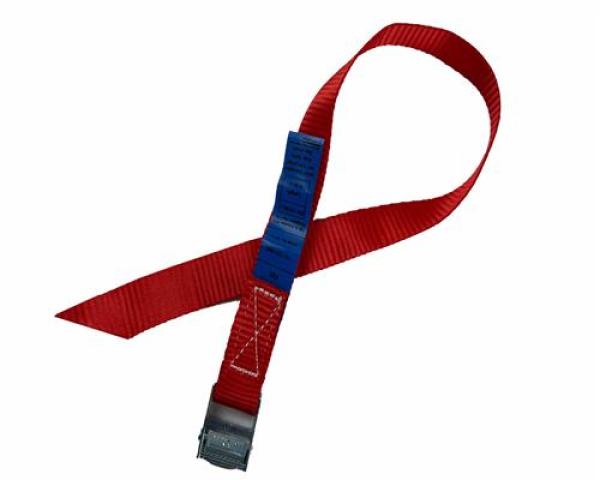 10 x Gurtschnellverschluss 55 cm, Farbe: rot