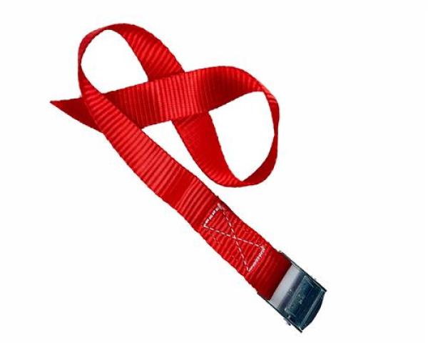 10 x Gurtschnellverschluss 55 cm, Farbe: rot