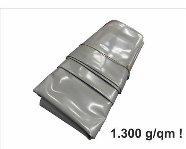 PVC Gewebeplane 1300g/m²  B1 Gr. 3 x 15 m Abverkauf Abdeckplane Bootsplane Plane