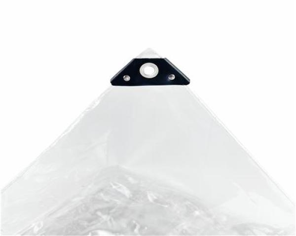 PVC Plane Transparent, Randverstärkt, geöst , verschiedene Größen