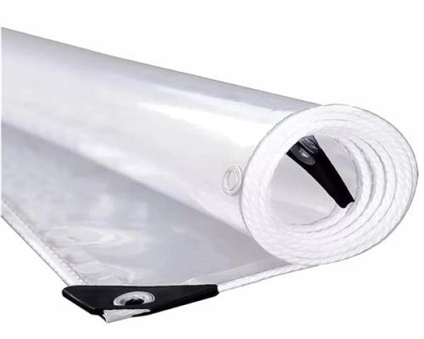 PVC Plane Transparent, Randverstärkt, geöst , verschiedene Größen