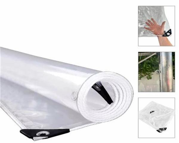 PVC Plane Transparent, Randverstärkt, geöst , verschiedene Größen