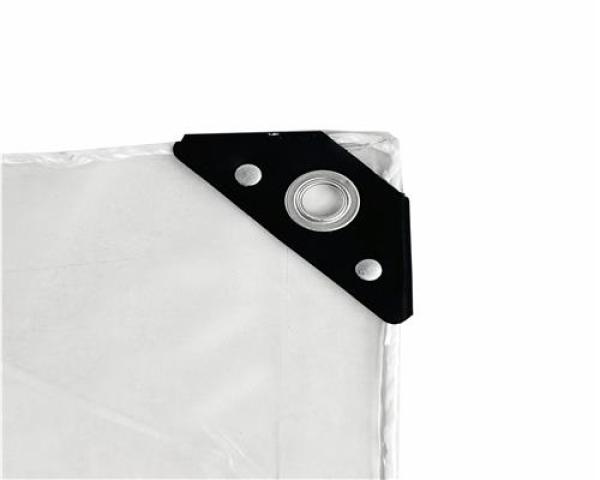 PVC Plane Transparent, Randverstärkt, geöst , verschiedene Größen