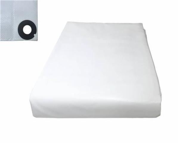 Abdeckplane XPO (Polypropylen) - Gewebeplane  - Plane UV Beständig ,Farbe: weiß