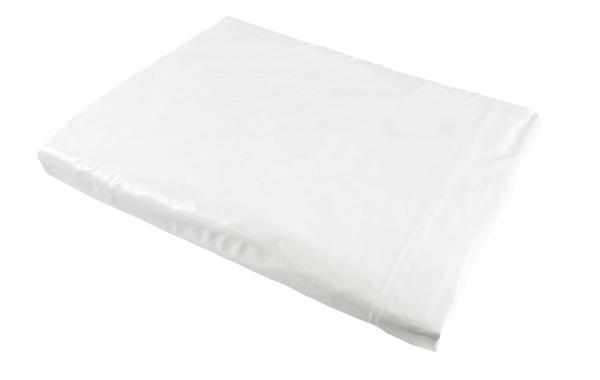 PVC-Abdeckplane ca. 650 g/m², schwer entflammbar B1, Farbe: Weiß, 10 x 12 m