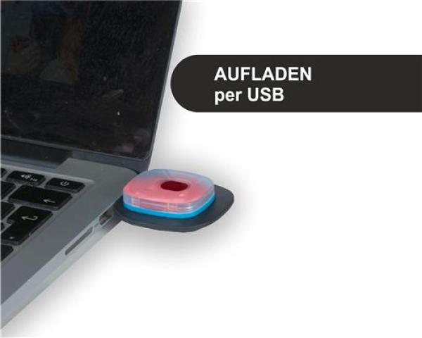 Wintermütze mit LED Licht, aufladbar über USB